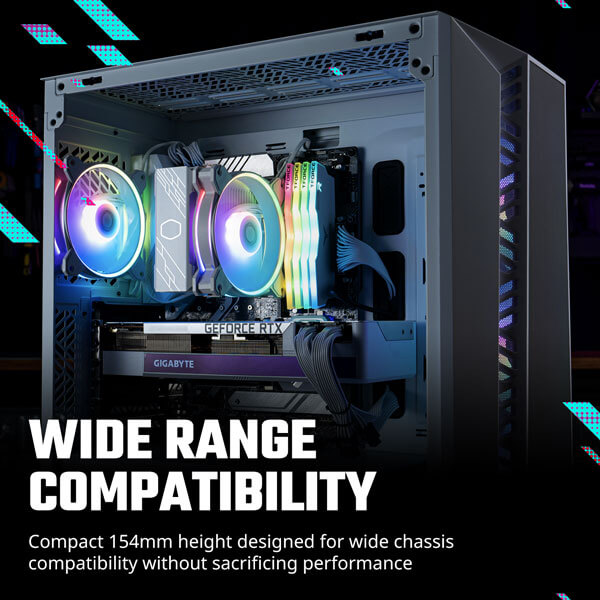 Cooler Master Hyper 212 Halo ARGB White CPU Air Cooler